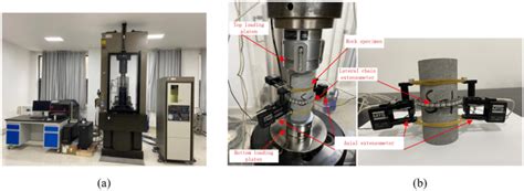 Mechanical properties of rock under uniaxial compression tests of 